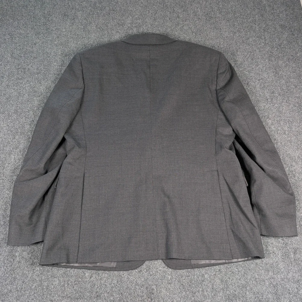 UNTUCKit Sport Coat Mens 44R Grey 100% Wool Viaggio‎ Natural Stretch Blazer FLAW